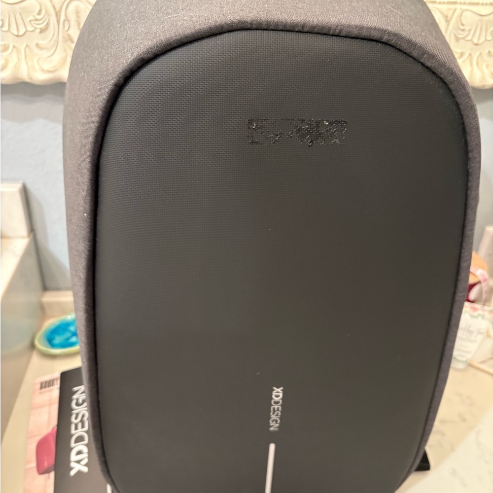 Gray and Black Backpack